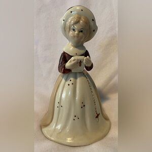 Vintage Victorian NURSE NUN Bell Rosary Bible Catholic Religious Made in Taiwan